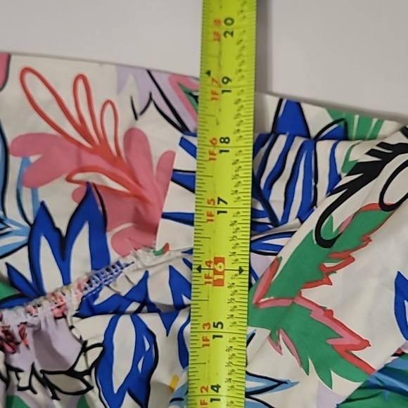 NWT Karlie Colorful Palm Floral Ruffle Dress size Large - Picture 8 of 9